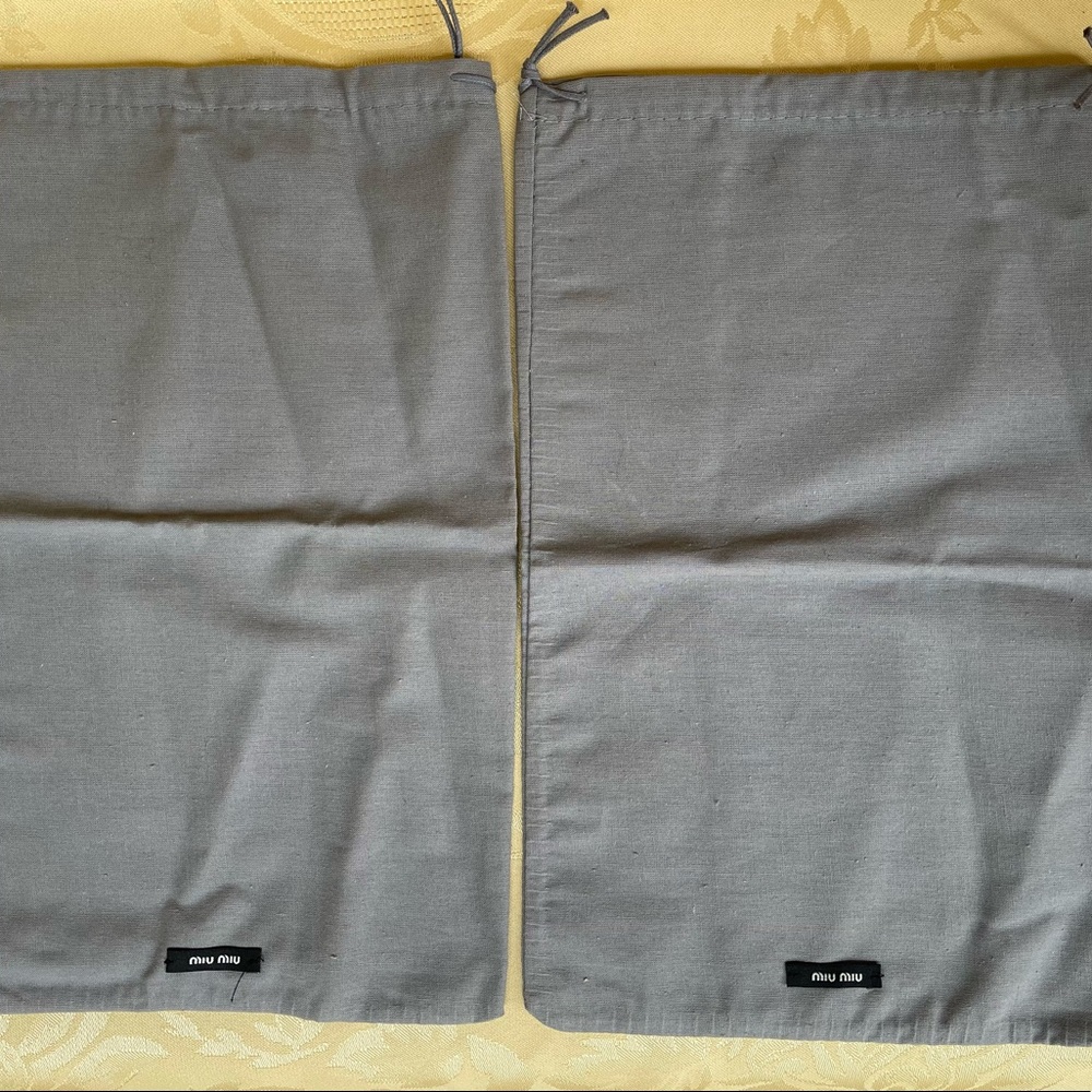 2 MIUMIU dust bags 
Each 8.5x13.5 - Picture 2 of 4